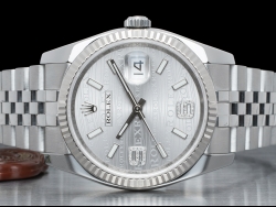 Ролекс (Rolex) Datejust Jubilee Crownclasp Silver Wave Factory Diamonds Dial 116234 